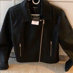 Topshop leather jacket